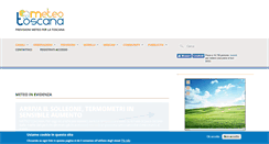 Desktop Screenshot of lnx.meteotoscana.it